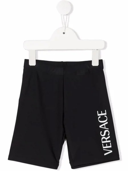 Versace Kids спортивные шорты с логотипом