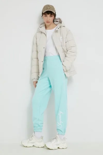 Хлопковые спортивные штаны Superdry, синий