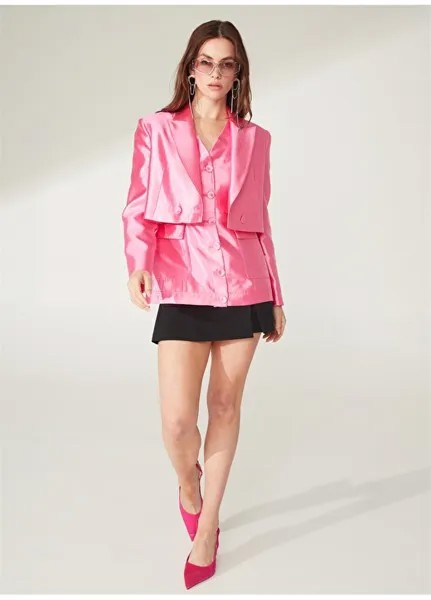 Нормальная розовая женская куртка İpekyol