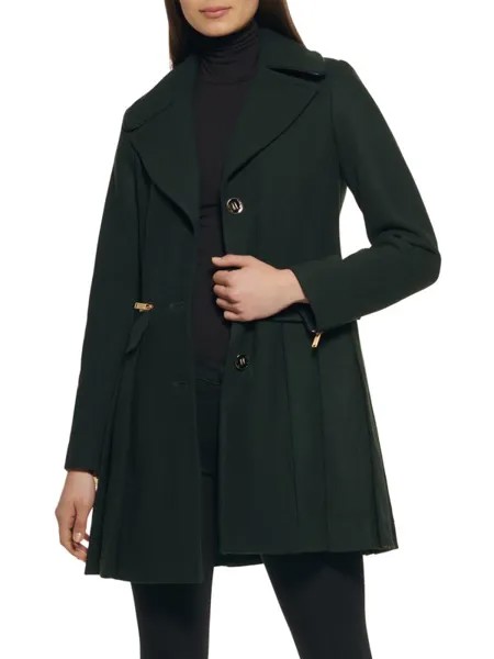 Полушерстяное полупальто со складками Guess Forest