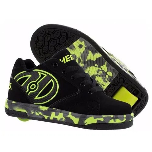 Кроссовки Heelys, размер 34(3), зеленый, черный