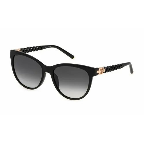 Солнцезащитные очки Escada C80-700, бабочка, оправа: пластик, для женщин, черный