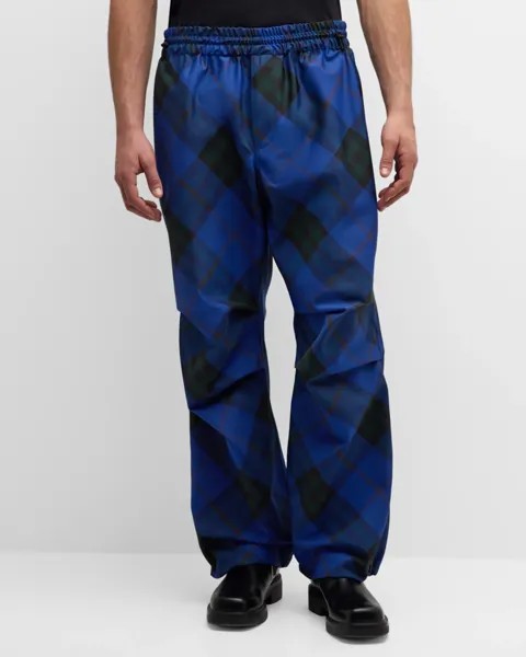 Мужские джоггеры в клетку с принтом Burberry, цвет Knight Ip Check