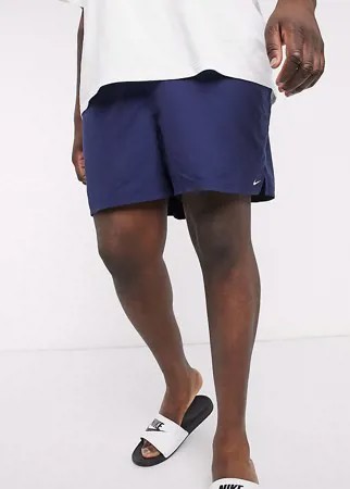 Темно-синие волейбольные шорты 5 дюймов Nike Swimming Plus-Темно-синий