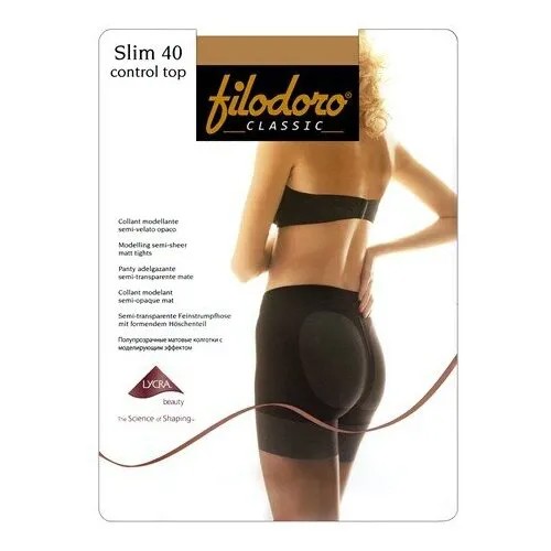Колготки  Filodoro Slim Control Top, 40 den, размер 3, коричневый