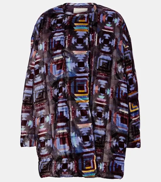 Пуховик с принтом Doriane Isabel Marant, цвет plum