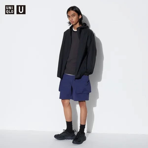 Шорты-карго Uniqlo Parachute, синий