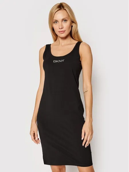 Платье на каждый день приталенного кроя Dkny Sport, черный