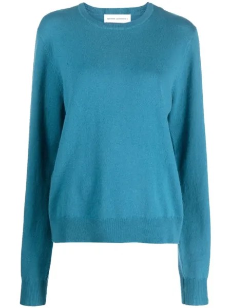 Extreme cashmere кашемировый джемпер с разрезом на плечах, синий