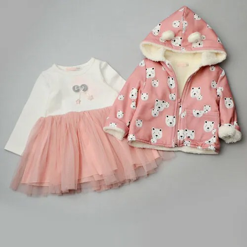 Комплект одежды Baby Rose, размер 74, бордовый, розовый