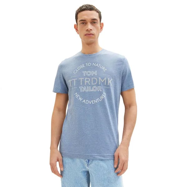 Футболка Tom Tailor Printed Grindle T-shirt, синий