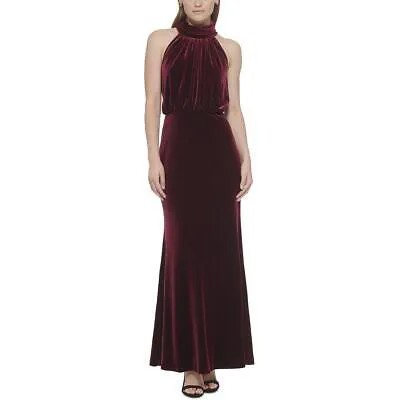 Женское бархатное вечернее платье Eliza J длиной с воротником-стойкой BHFO 6095