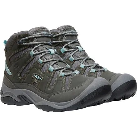 Водонепроницаемые походные ботинки Circadia Mid женские KEEN, цвет Steel Grey/Cloud Blue