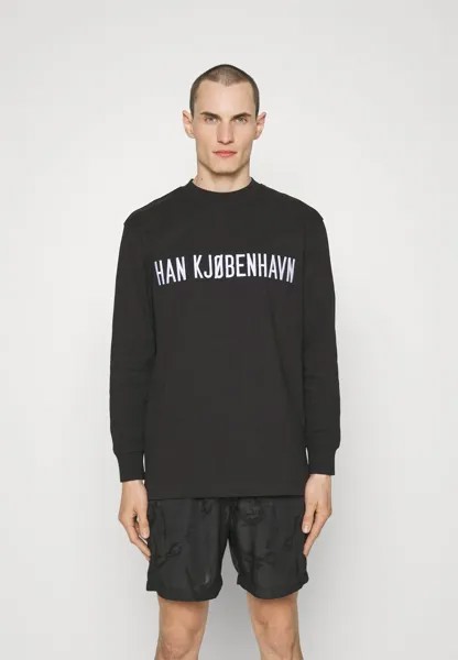 Футболка с длинным рукавом Boxy Tee Logo Han Kjøbenhavn, черный