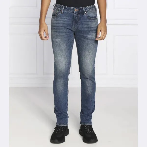 Джинсы узкого кроя j06 Emporio Armani, синий