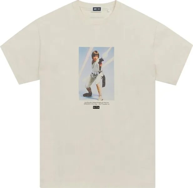 Футболка Kith For Star Wars Luke Vintage Tee 'Sandrift', кремовый