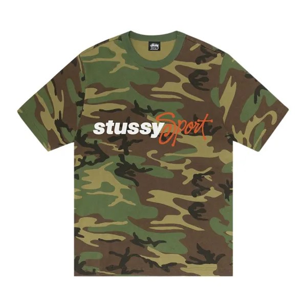 Футболка Stussy Sport Script Tee, цвет Camo