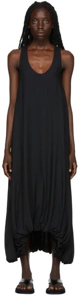 Эксклюзивное черное макси-платье SSENSE Copo The Row