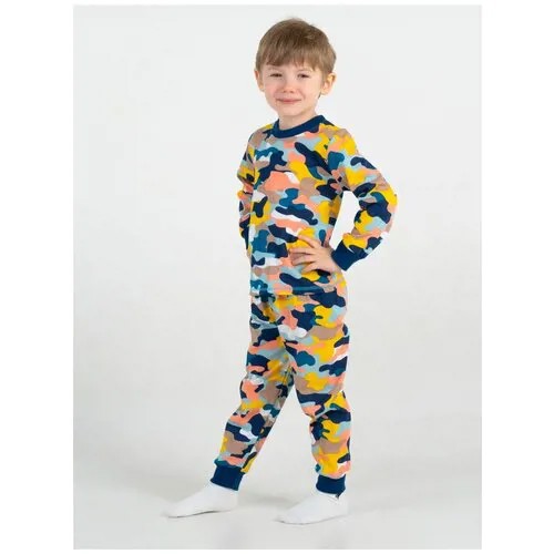 Пижама для мальчиков RONDA Камуфляж, рост 98