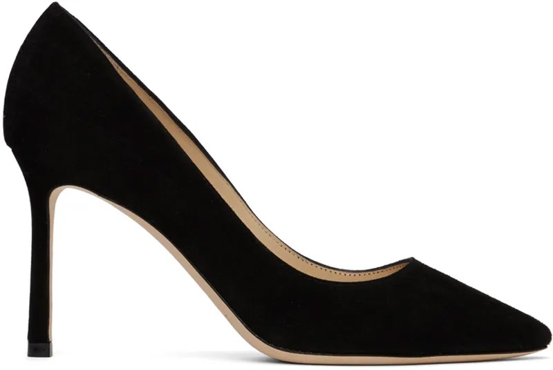 Черные туфли Роми 85 на каблуках Jimmy Choo, цвет Black