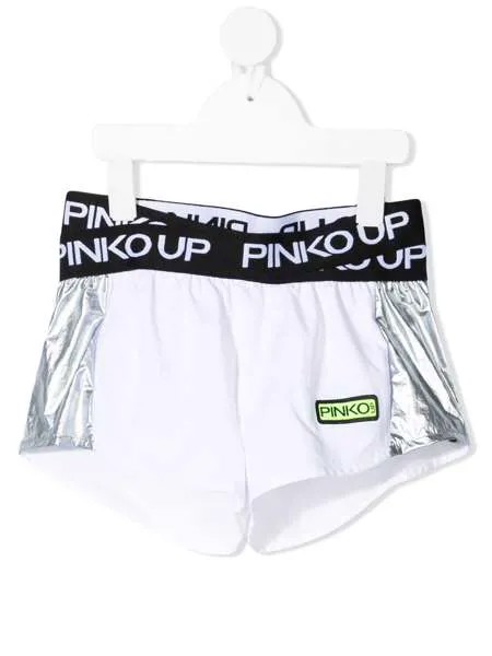 Pinko Kids спортивные шорты с логотипом на поясе