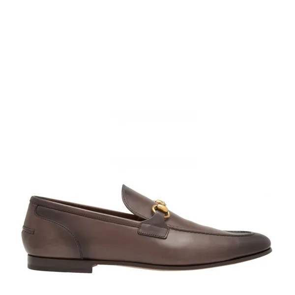 Лоферы GUCCI Jordaan moccasins, коричневый