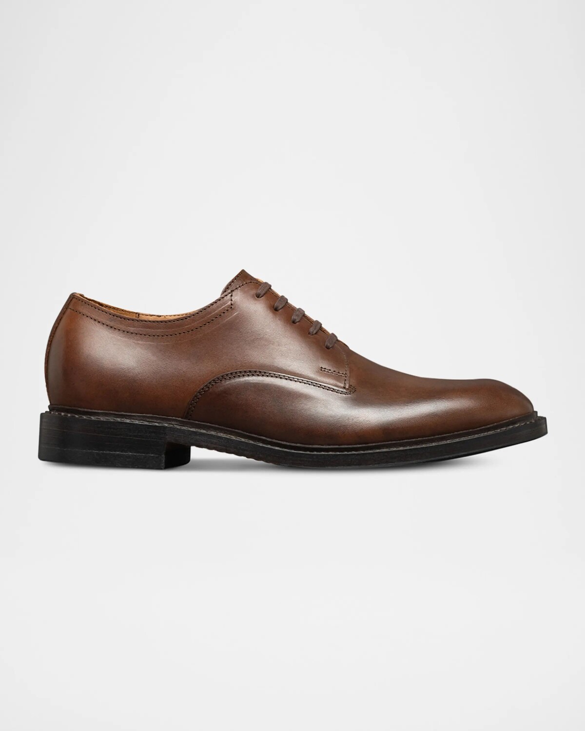 Мужские кожаные туфли дерби Trevor с простым носком Allen Edmonds, коричневый