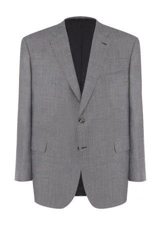 Однобортный пиджак из смеси шерсти и шелка со льном Brioni