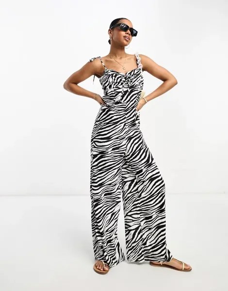 Комбинезон широкого кроя с бретелями Miss Selfridge