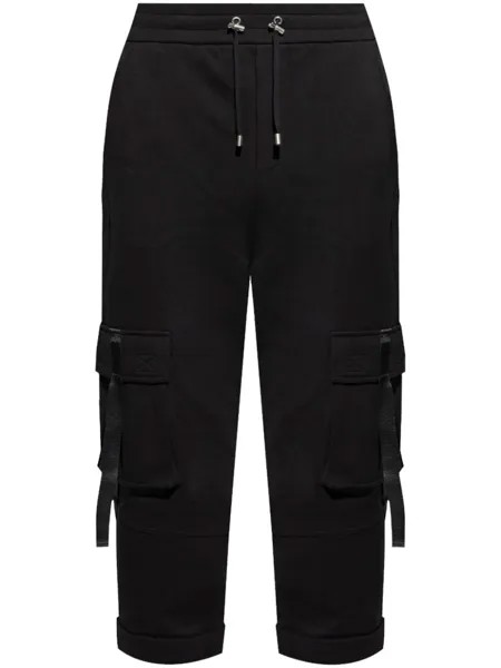Balmain хлопковые спортивные штаны-карго, черный