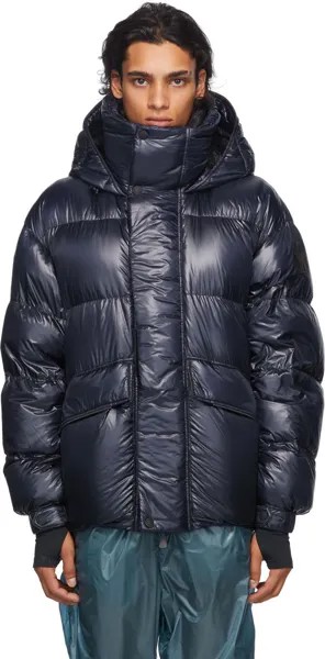 Темно-синее пуховое пальто Gressan Moncler Grenoble