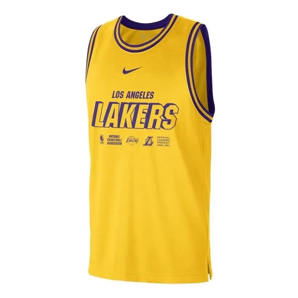 Майка Nike x NBA LA Lakers Training Jerseys 'Yellow', желтый