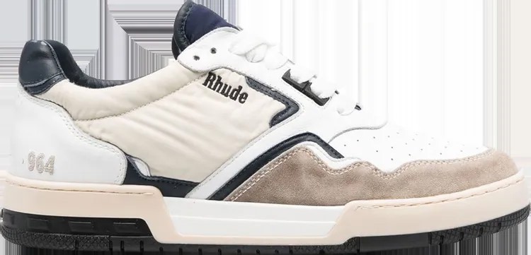 Кроссовки Rhude Racing Sneaker White Navy, белый