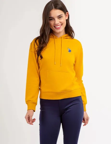 Худи U.S. Polo Assn. High Low Multi Tonal Logo, желтый