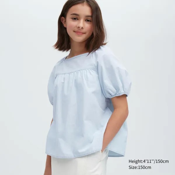 БЛУЗКА UNIQLO GIRLSCHAMBRAY ИЗ СБОРКИ