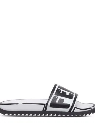 Fendi шлепанцы с логотипом