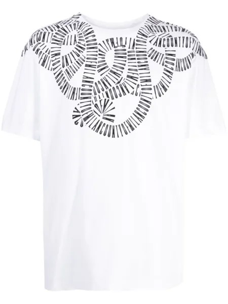 Marcelo Burlon County of Milan футболка с принтом Snake Wings, белый