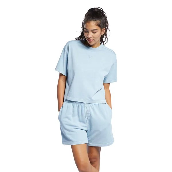 Футболка Reebok Classics Foundation Natural Dye Crop, синий