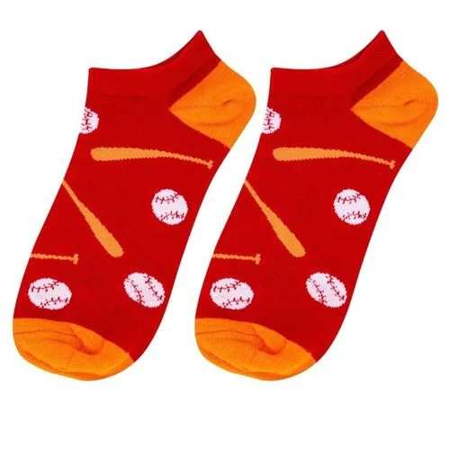 Носки короткие Бейсбол Kawaii Factory KW009-000771 Мультиколор 40-45