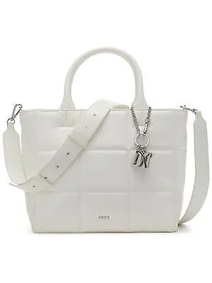 DKNY Женская белая стеганая сумка из ПВХ с регулируемой съемной сумкой 23 дюйма на ремешке