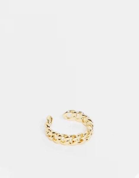 Кольцо в виде цепочки с позолотой из 18-каратного золота Pieces-Золотистый