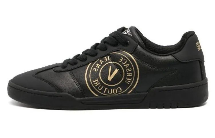 Кроссовки VERSACE JEANS Couture Brooklyn V-Emblem Sneakers, черный