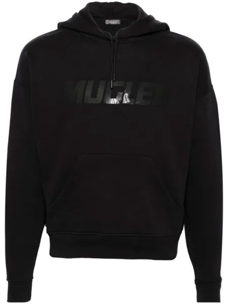 Mugler худи с логотипом, черный