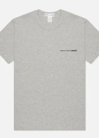 Мужская футболка Comme des Garcons SHIRT Front Logo, цвет серый, размер XL