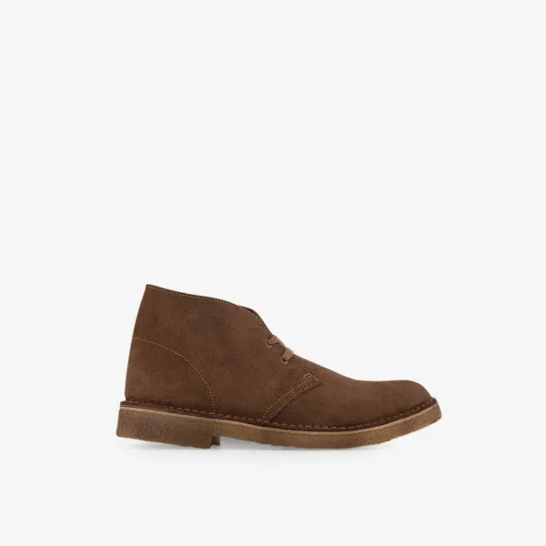 Замшевые ботинки Desert Boot Clarks Originals, цвет cola suede