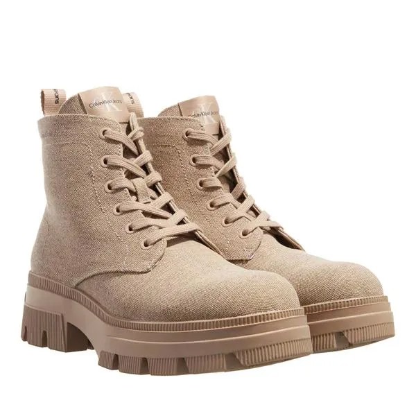 Сапоги chunky combat laceup boot co Calvin Klein, бежевый