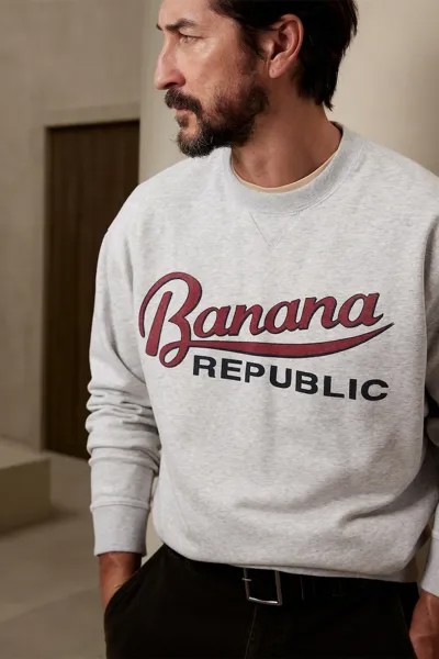 Толстовка с заниженными рукавами и логотипом Banana Republic, бургундия