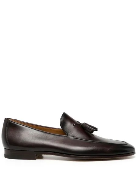 Magnanni лоферы Aston с кисточками, коричневый