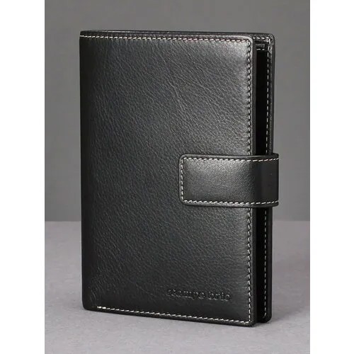 Портмоне Stampa Brio 135 - 1214C BLACK BGSR, фактура гладкая, черный
