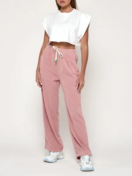 Спортивные брюки женские NoBrand AD109 розовые 44 RU